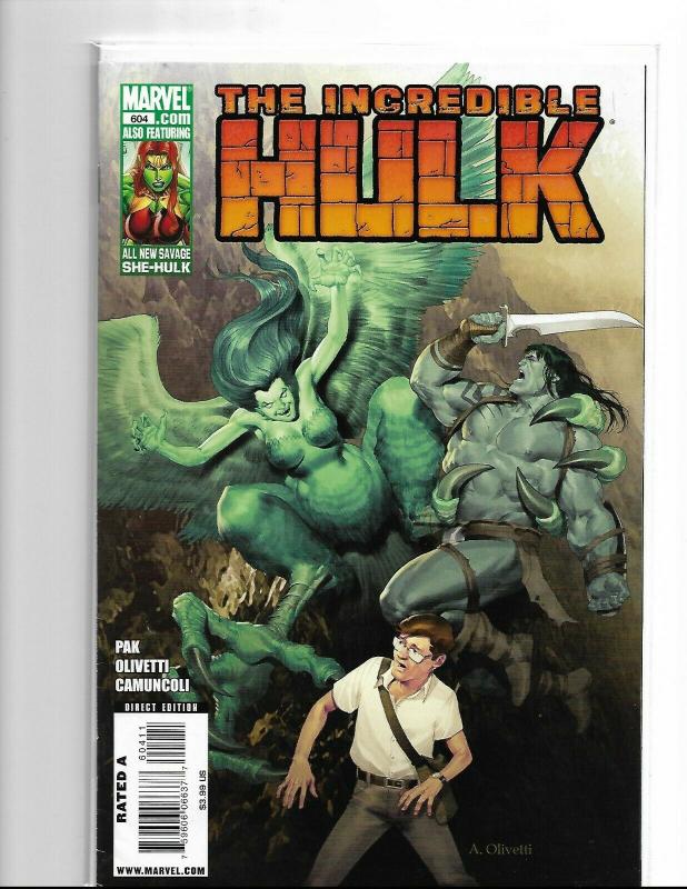 THE INCREDIBLE HULK #604 VF/NM MARVEL 1ST APPEARANCE OF MARLO CHANDLER AS HARPY