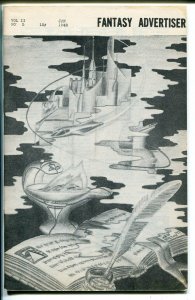 Fantasy Advertiser 1/1948-early fanzine-pulps-sci-fi books-5 1/2 X 8 1/2-VF