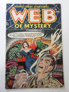 Web of Mystery #24 (1954) GD Condition 3 in cumulative spine split spine split