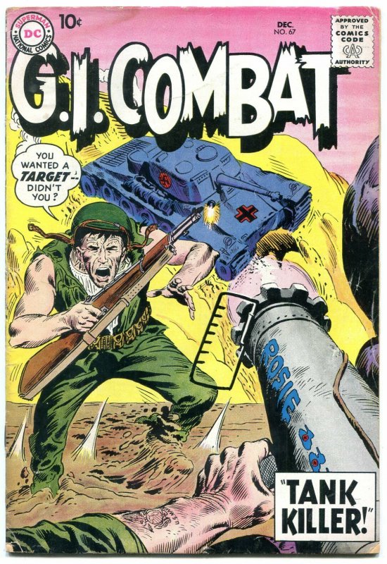 GI Combat #67 1959-DC- 1ST TANK KILLER-DC War comic VG-