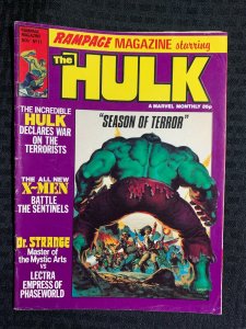 1979 RAMPAGE HULK Marvel UK Magazine #17 FN 6.0 X-Men / Doctor Strange