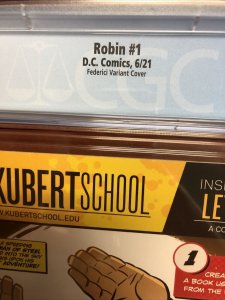 Robin (2021) #1 (CGC 9.8 WP) Federici Variant Cover