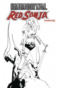 Immortal Red Sonja #1 Cover X 11 Copy Foc Variant Edition Lee Black & White 