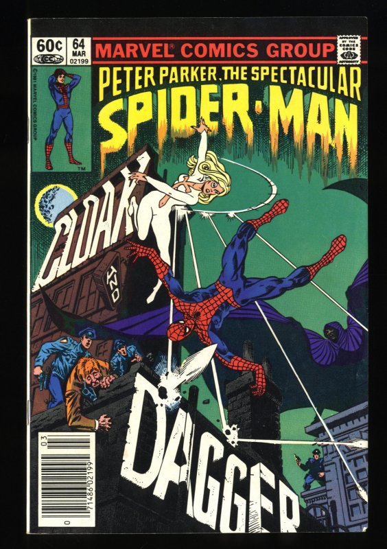 Spectacular Spider-Man #64 FN+ 6.5 Newsstand Variant 1st Cloak & Dagger!