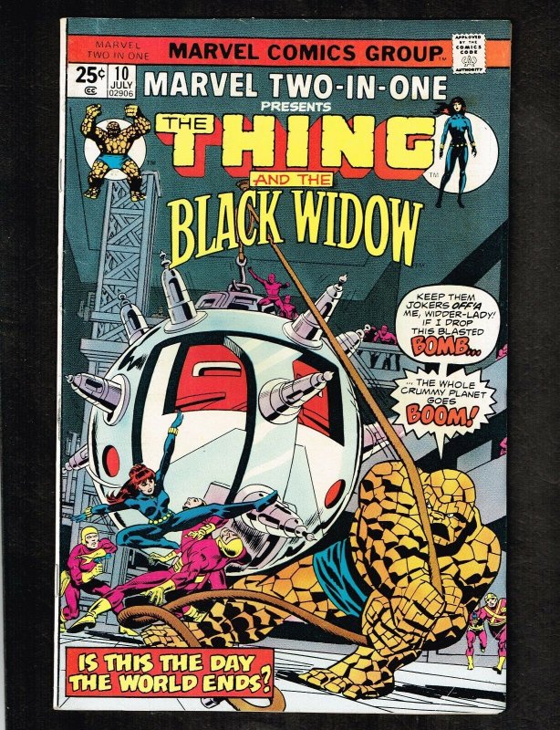 Marvel Two in One #10 ~ The Thing & Black Widow ~ 1975 (7.0) WH