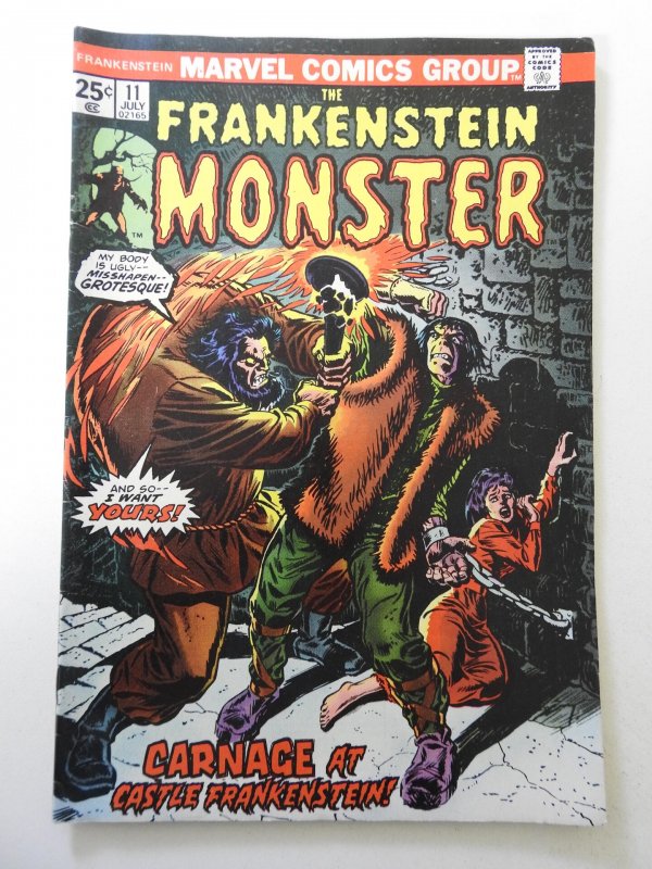 The Frankenstein Monster #11 (1974) VF- Condition! MVS intact!