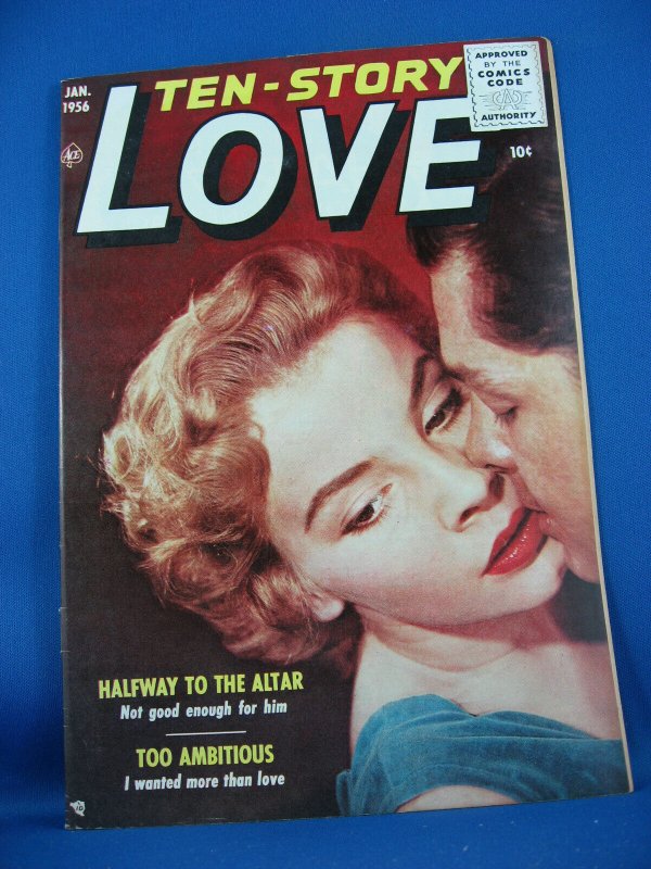 TEN STORY LOVE Vol 34 #4 VF NM 1954 Photo Cover