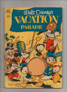 Dell Giant Vacation Parade #2 - Walt Disney Marching Band Cover (Grade 3.5) 1951