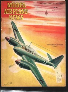 Model Airplane News 8/1943-Messerschmitt ME.210 Fighter cover by Josef Kotula...