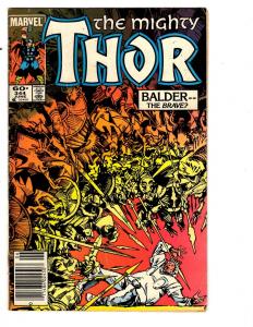 4 The Mighty Thor Marvel Comic Books #344 345 346 347 Balder Malekith Kurse BH40