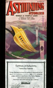 PULP:  ASTOUNDING STORIES 1936 DEC-SURREAL COVER-YAKIMA PULP VG