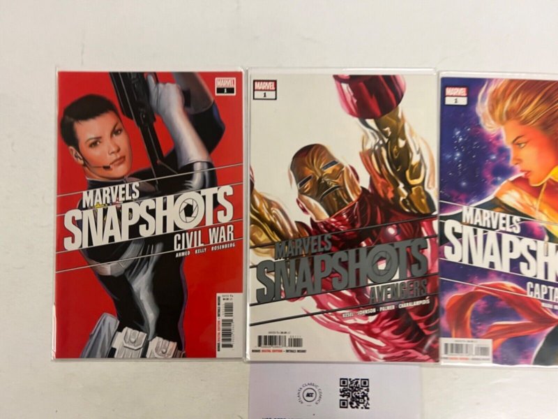 3 Marvels Snapshots Marvel Comic Books # 1 1 1 Hulk Spiderman Thor 37 JS65
