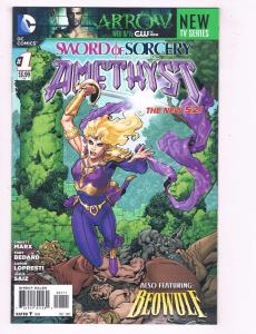 Lot Of 3 Sword Of Sorcery DC Comic Books # 0 1 4 NEW 52 Amethyst Beowulf J72