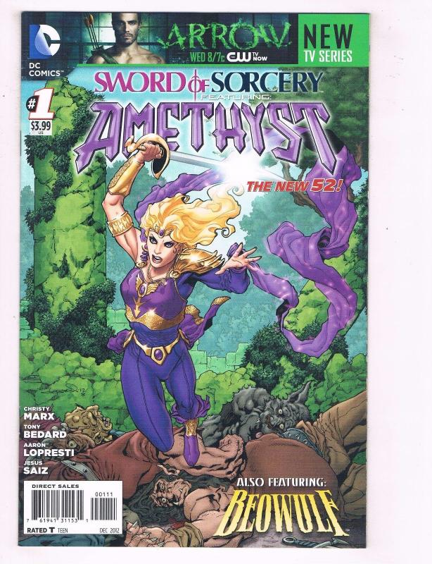 Lot Of 3 Sword Of Sorcery DC Comic Books # 0 1 4 NEW 52 Amethyst Beowulf J72