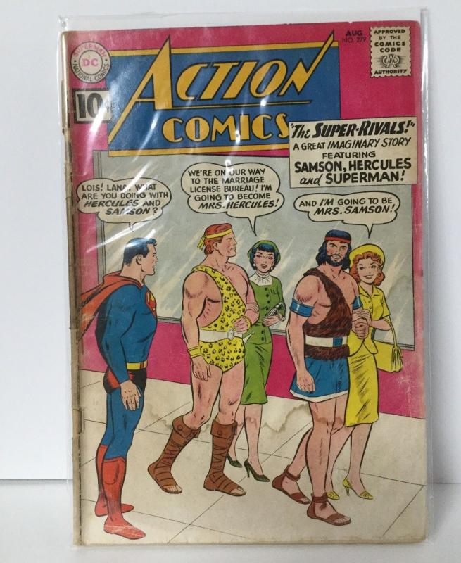 Action Comics 279 1.8 Gd- Good- W/D Cover Attached At One Staple DC Comics SA