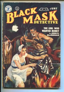 PULP:  BLACK MASK-06/1952-POPULAR-HARD BOILED-PULP-DETECTIVE-SAUNDERS-MACDONA...