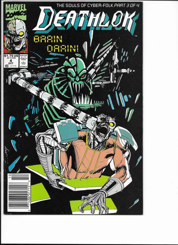 Deathlok #4 Newsstand Edition (1991)