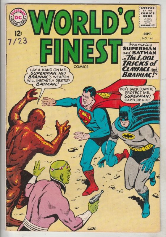 World's Finest #144 (Sep-64) VF+ High-Grade Superman, Batman, Robin