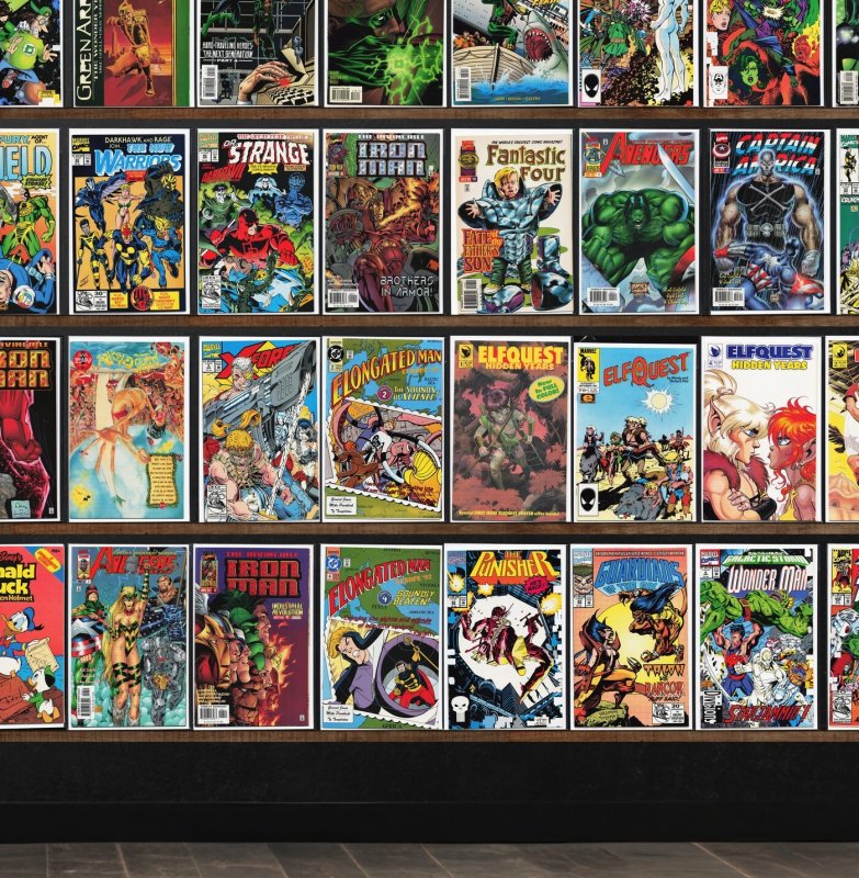 Huge Lot 150+ Comics with Green Lantern, Elfquest, Fantastic Four & More!