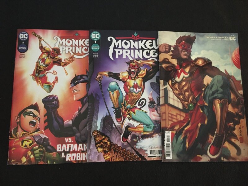 MONKEY PRINCE #1, 2 Two Cover Versions of #1, VFNM Condition