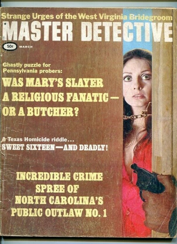 MASTER DETECTIVE-03/1969-SLAYERS-BUTCHER-CRIME SPREE-STAB-DEATH HOUSE VG