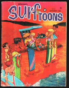 Surftoons  3/1968-Peterson-Surfing comic art by Barnett-Hughes-Talmadge-G