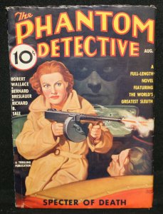 Phantom Detective Vol. XVI #1 Pulp - Specter of Death (FINE) August, 1936
