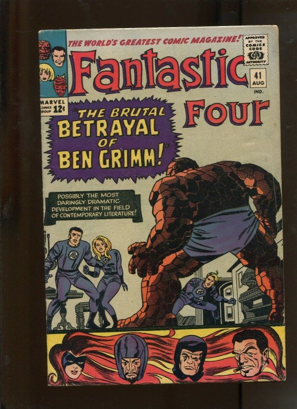 Fantastic Four 41 70 Betrayal Of Ben Grimm Comic Books Silver 