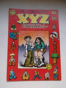 KITCHEN SINK: XYZ COMICS, 1ST PRINT, RARE CRUMB UNDERGROUND, 1972, VF- (7.5)!!! 