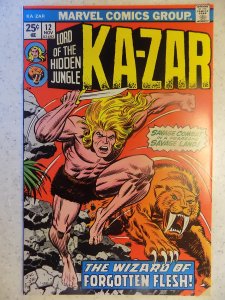 KA-ZAR # 12 CHIP BOTTOM RIGHT FRONT COVER
