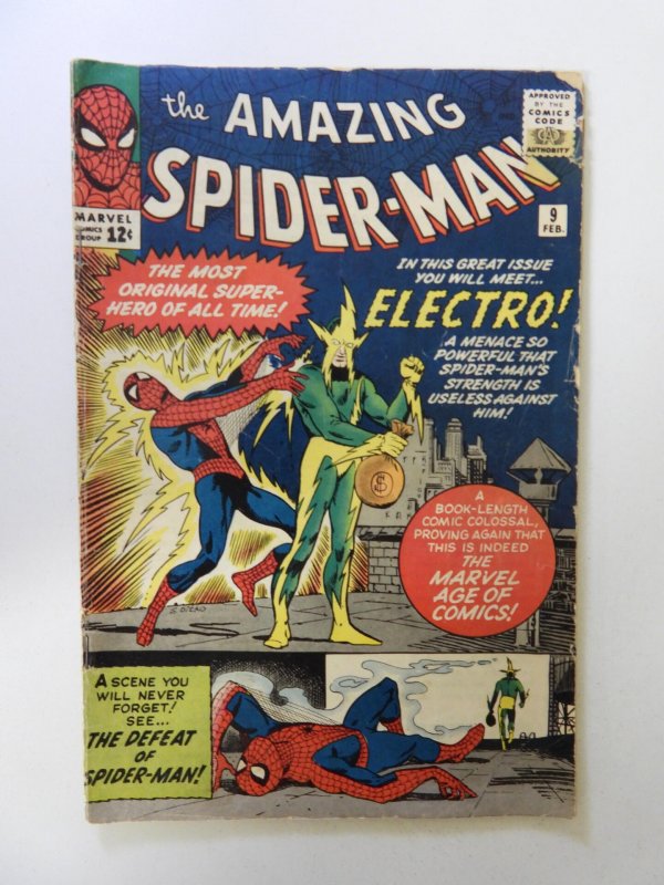 Amazing Spider-Man #9 1st Electro Fair condition see description