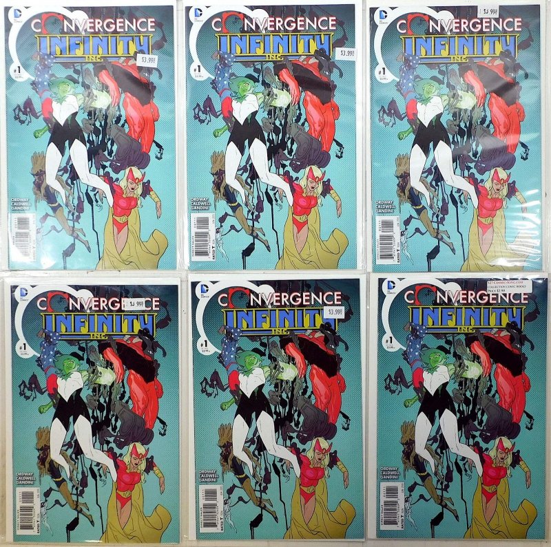 Convergence Infinity INC. Lot 6 #1 x6 2015 DC Infinity Inc. 1st Print Comics