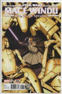 STAR WARS MACE WINDU #1, NM, 2017, Samuel Jackson, Light Saber, Jedi