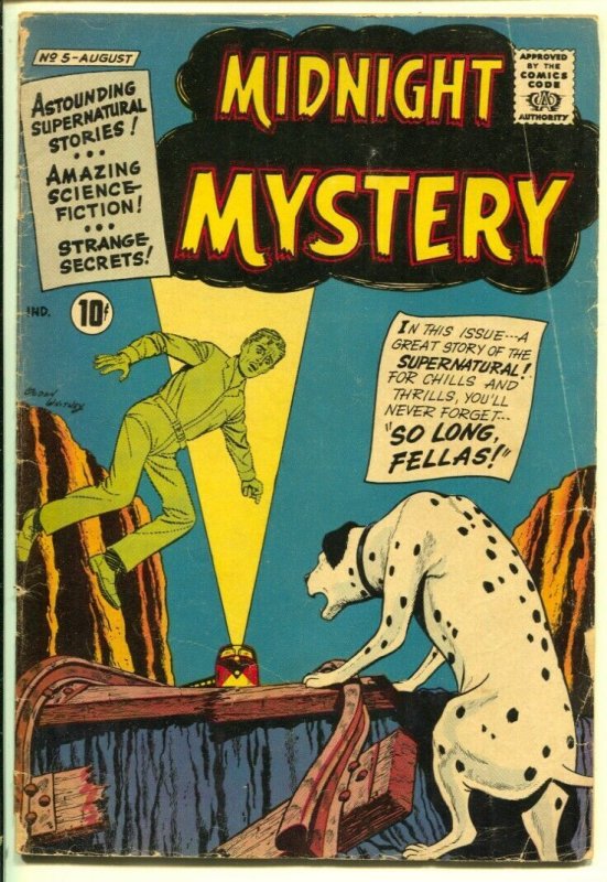 Midnight Mystery #5 1961- Mummy story-Ogden Whitney cover-Strange Secrets-G+