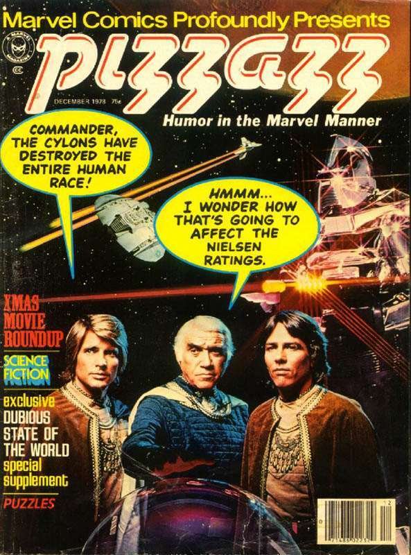 Pizzazz #15 VG ; Marvel | low grade comic December 1978 Battlestar Galactica