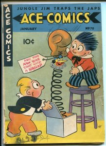 ACE #70 1943-DAVID MCKAY-PHANTOM-PRINCE VALIANT-BLONDIE-JUNGLE JIM-good/vg