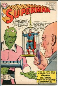 Superman #167 1964-DC Comics-Brainiac-Lex Luther-GOOD