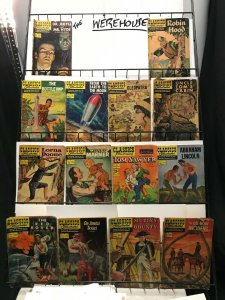 CLASSICS ILLUSTRATED (Gilberton) 13 diff Poor to Good READING COPIES collection