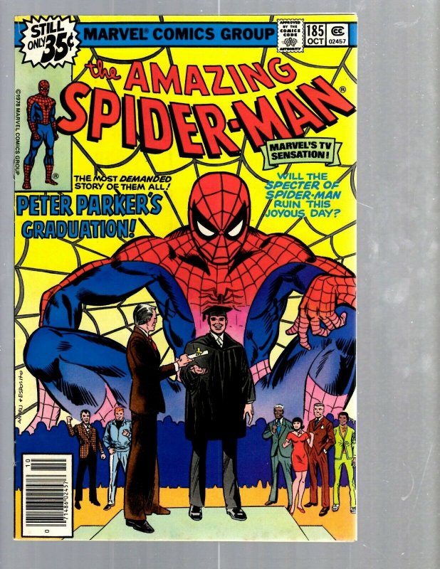 Amazing Spider-Man # 185 VF- Marvel Comic Book MJ Vulture Goblin Scorpion TJ1