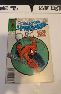The Amazing Spider-Man #301 (1988)McFarlane /SivlerSable  - staining on pt cover