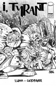 I Tyrant #5 Cover G Ryan Gajda Youngblood Team Up B/W Virgin Var