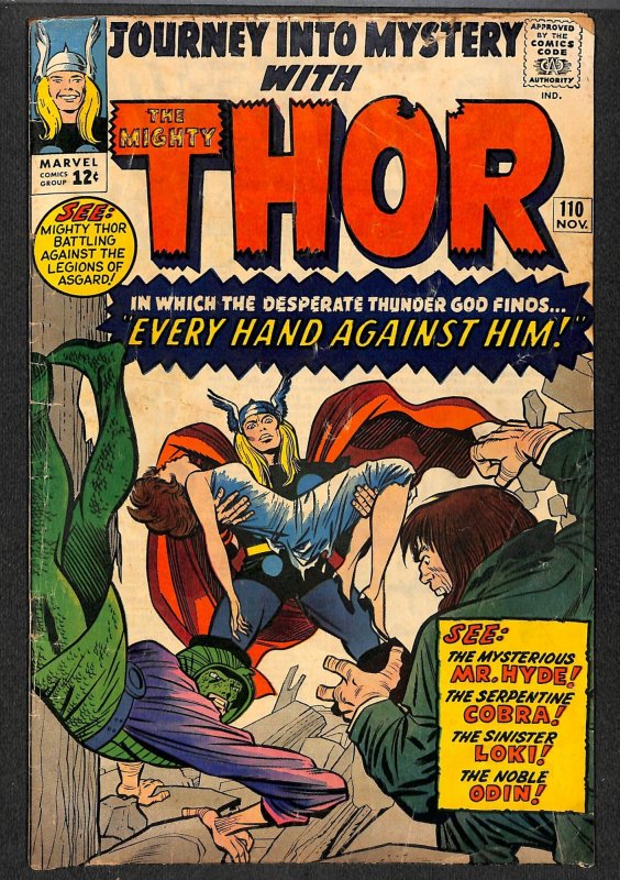 Journey Into Mystery #110 GD/VG 3.0 Thor!