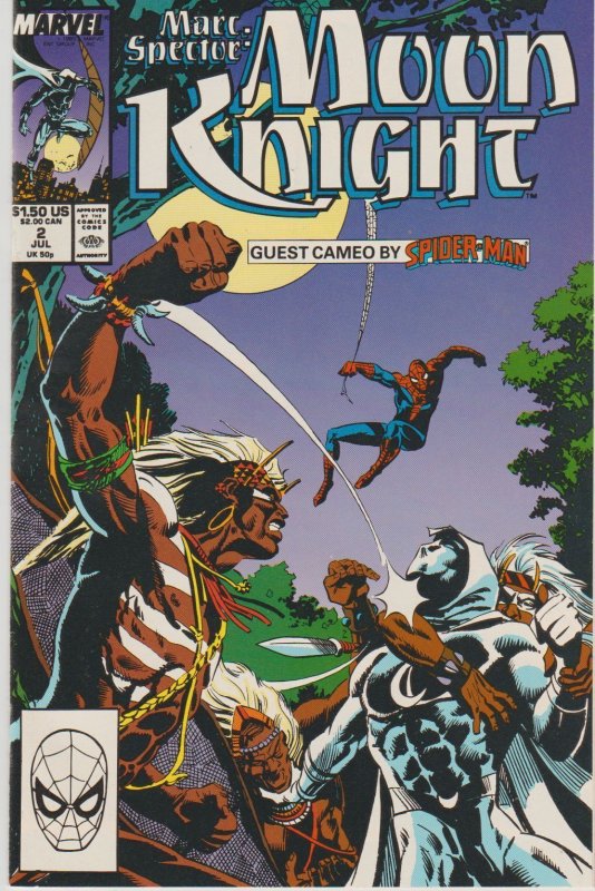 Marc Spector Moon Knight # 2 NM Marvel 1989 [J7]