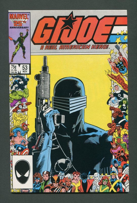 G.I. Joe #53 / 9.2 NM - 9.4 NM  /  November 1986