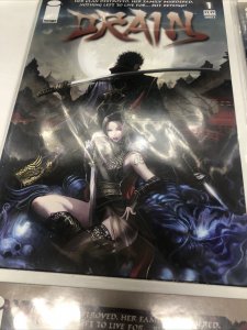 Drain (2008) Set # 1-6 Image Comics • C.B. Cebulski • Sans Takeda  • Cory Petit