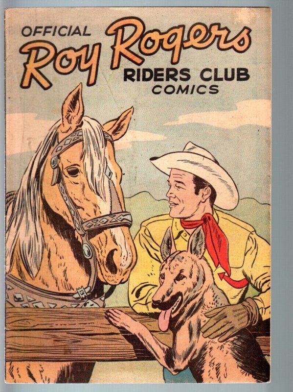 OFFICIAL ROY ROGERS RIDERS CLUB COMICS #1-1952-16 PAGES-VF- VF- 