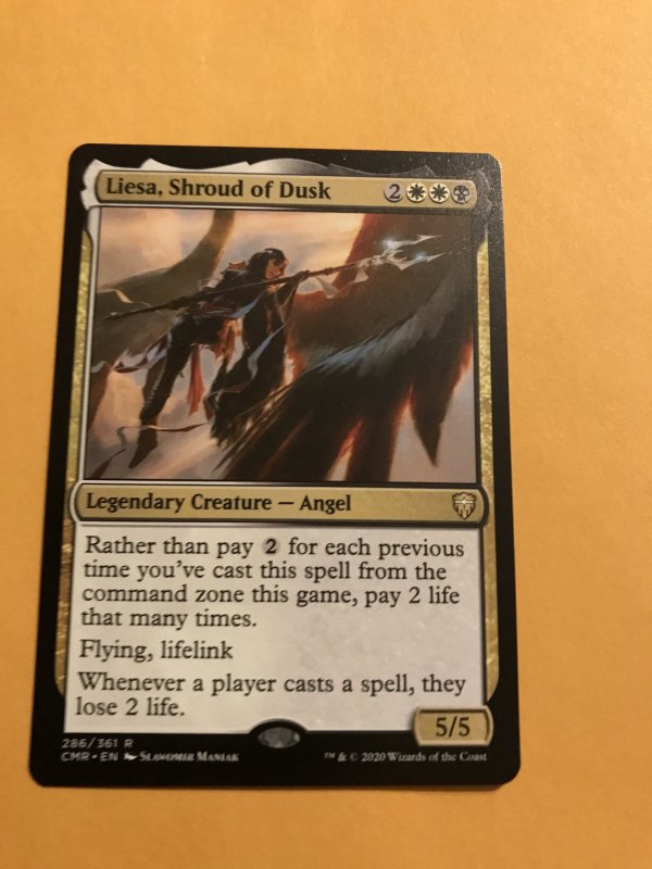 LIESA, SHROUD OF DUSK : Magic the Gathering MTG card; COMMANDER LEGENDS, NM