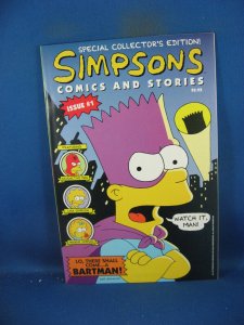 SIMPSONS COMICS AND STORIES 1 NM- POSTER INCLUDED 1993