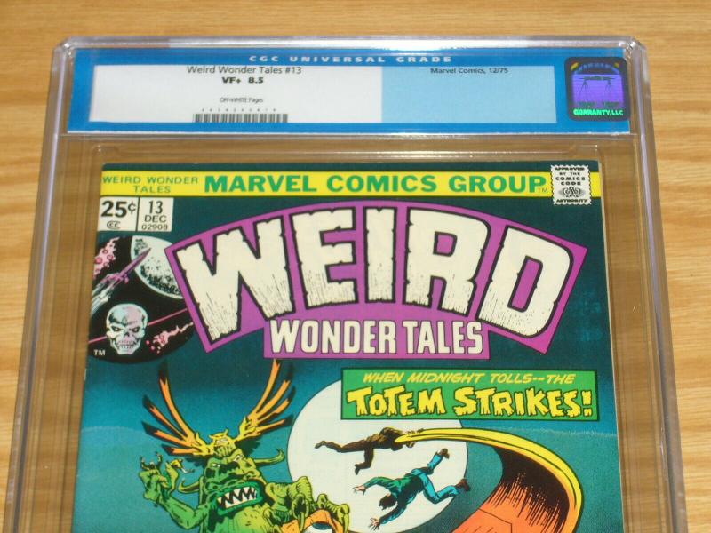 Weird Wonder Tales #13 CGC 8.5 bronze age marvel comics - totem pole cover 1975