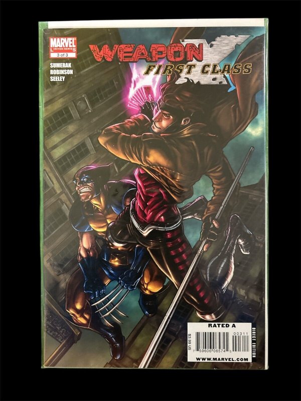 Weapon X First Class #1-3 Complete Series Marvel Comics 2008